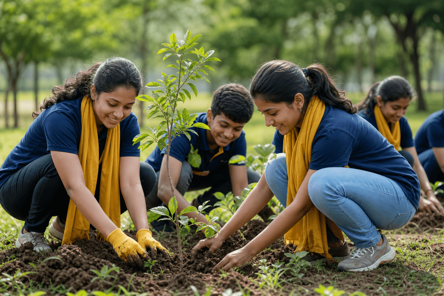 Tree plantation drive activity